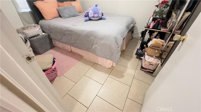 view of tiled bedroom