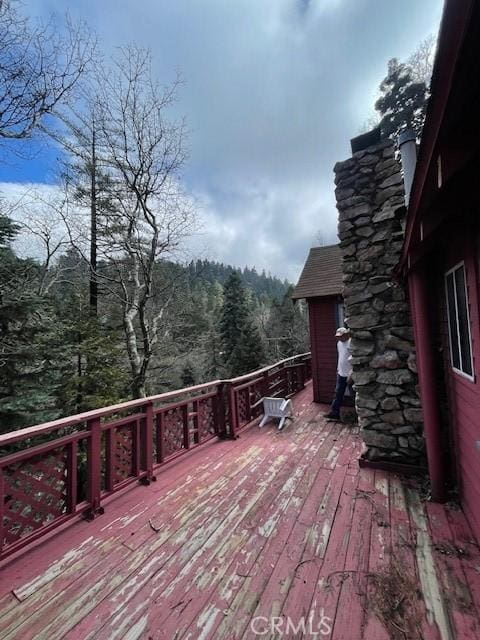 view of wooden terrace