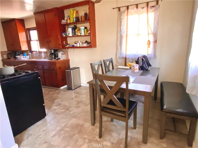 view of dining room