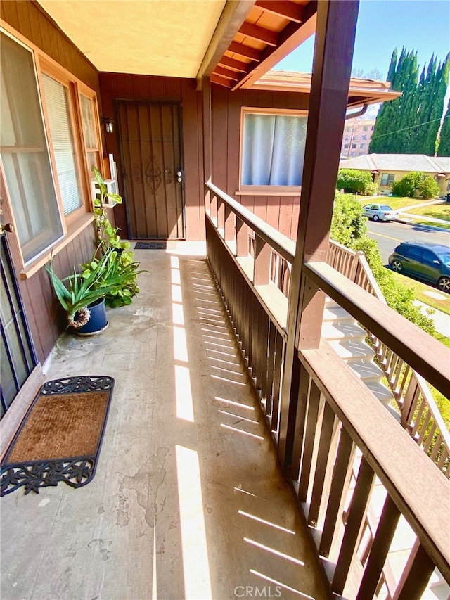 view of balcony