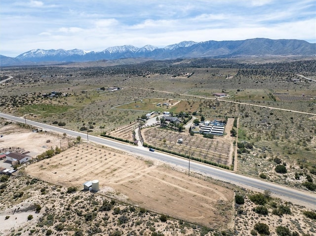 aerial view featuring a mountain view