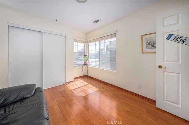 interior space with wood-type flooring