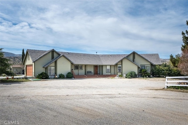 view of ranch-style home