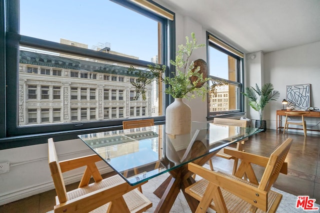 dining area featuring plenty of natural light