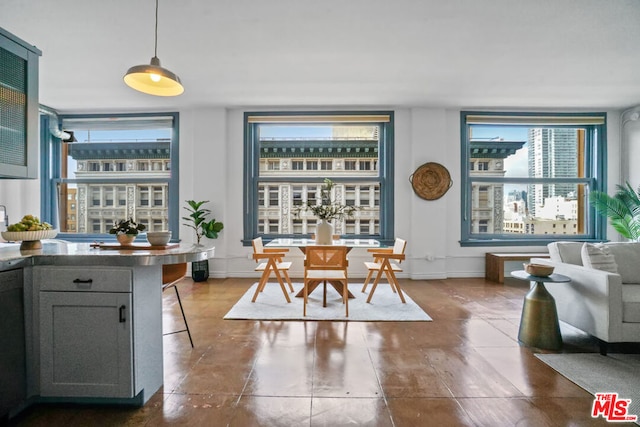 view of dining area