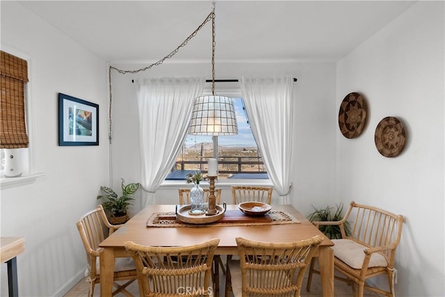 view of dining room