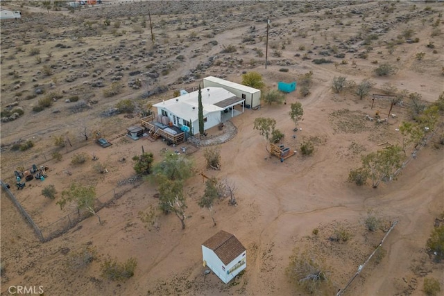 bird's eye view featuring a rural view