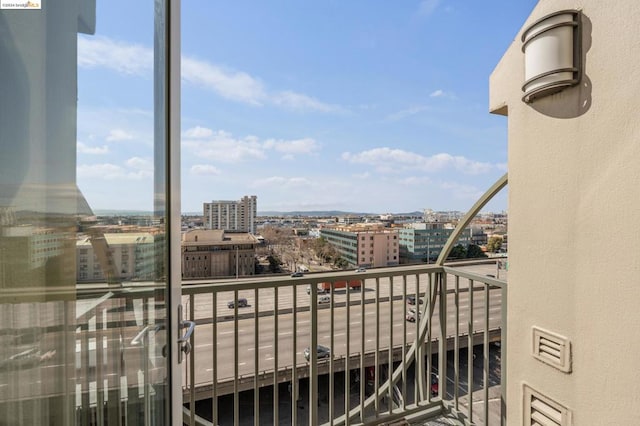 view of balcony