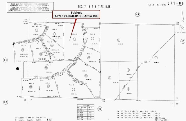 37425 Ardia Dr, Sage CA, 92543 land for sale