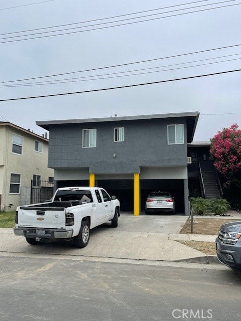 front facade featuring a garage