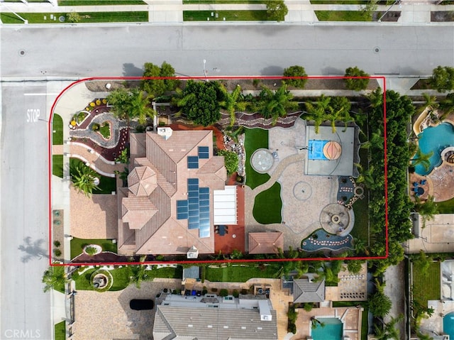 birds eye view of property