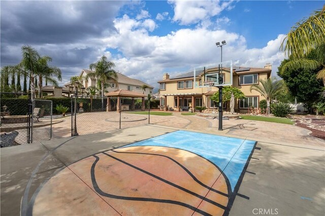 view of basketball court