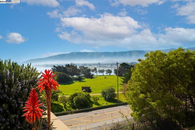 property view of mountains with a water view