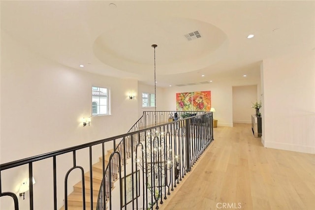 hallway featuring light hardwood / wood-style floors