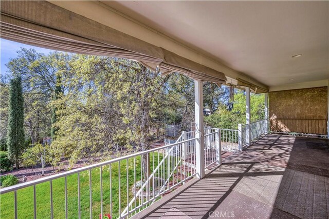 view of balcony