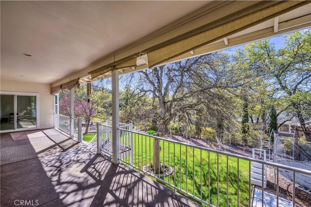 view of balcony