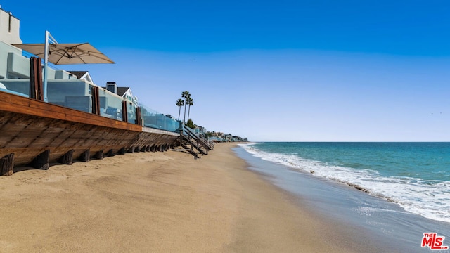 water view with a beach view