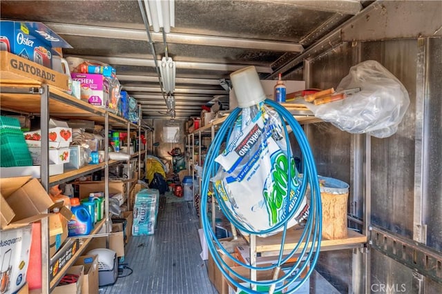 view of storage room