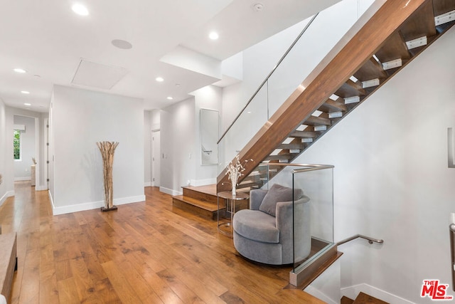 interior space featuring hardwood / wood-style floors