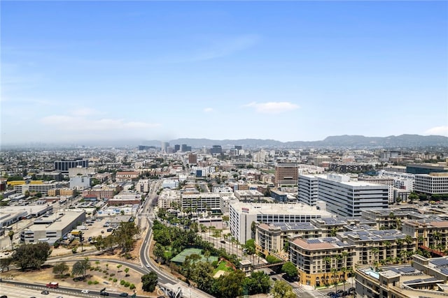 view of city with a mountain view