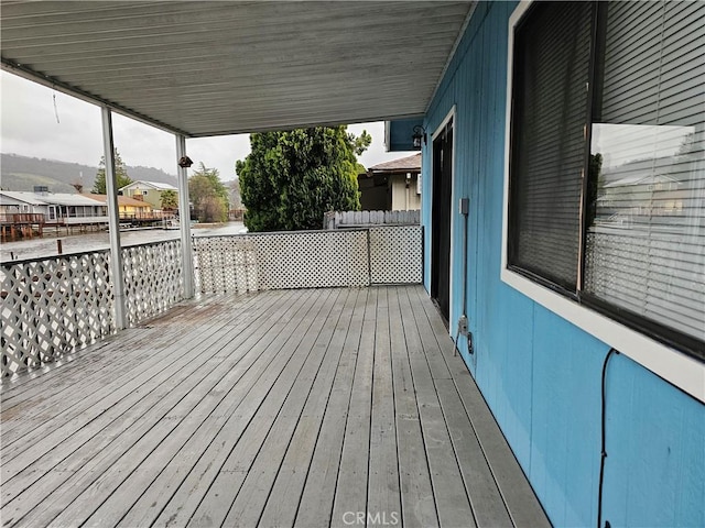 deck featuring a residential view