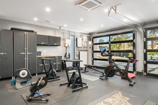 view of workout room