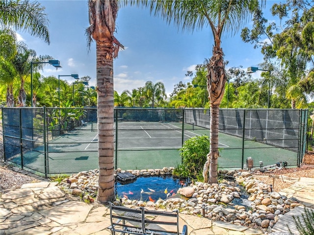 view of tennis court