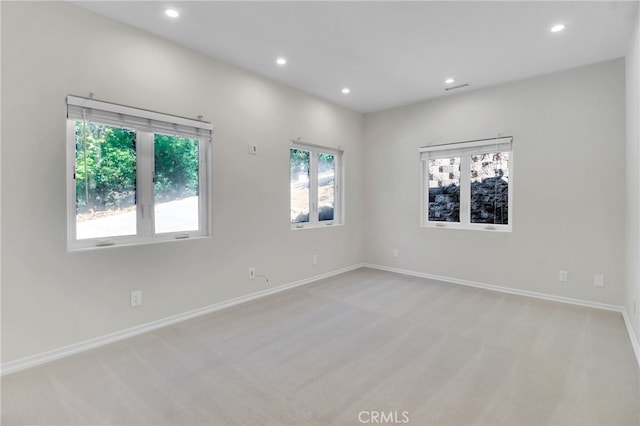 view of carpeted empty room