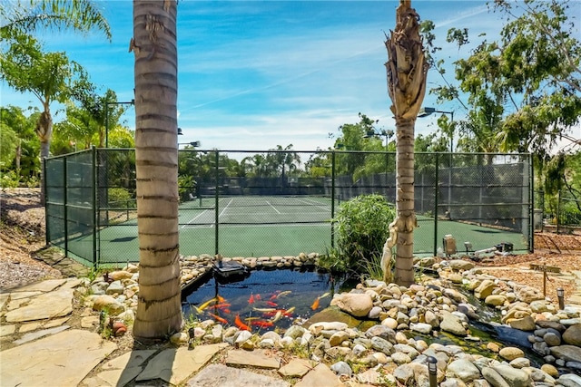 view of sport court