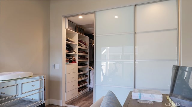 view of closet