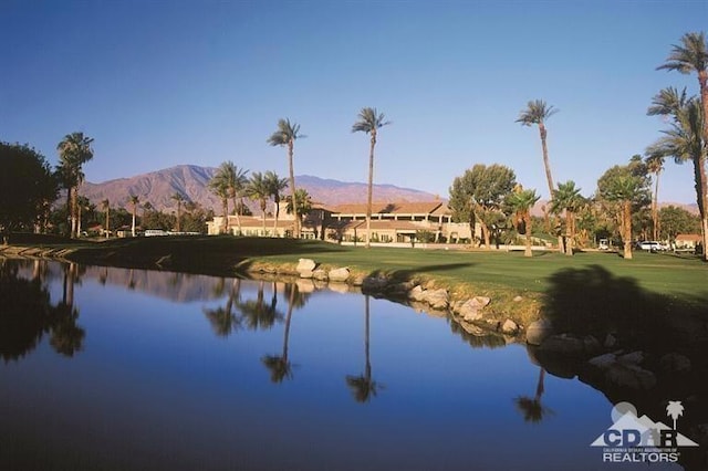 property view of water with a mountain view