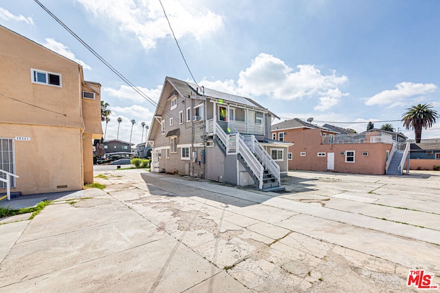 rear view of house with a patio area