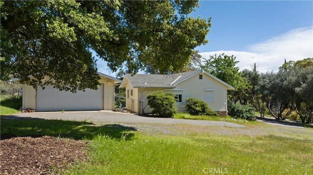 ranch-style home with a garage