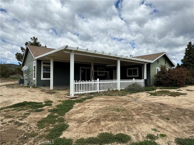 view of front of house with central AC