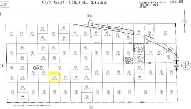 0 S Cholla Rd, Johnson Valley CA, 92285 land for sale