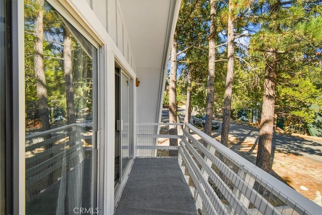 view of balcony