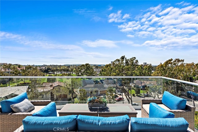 17 Monaco, Newport Beach, CA 92660 - view of patio / terrace with an outdoor hangout area and a balcony
