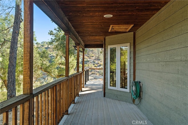 view of deck