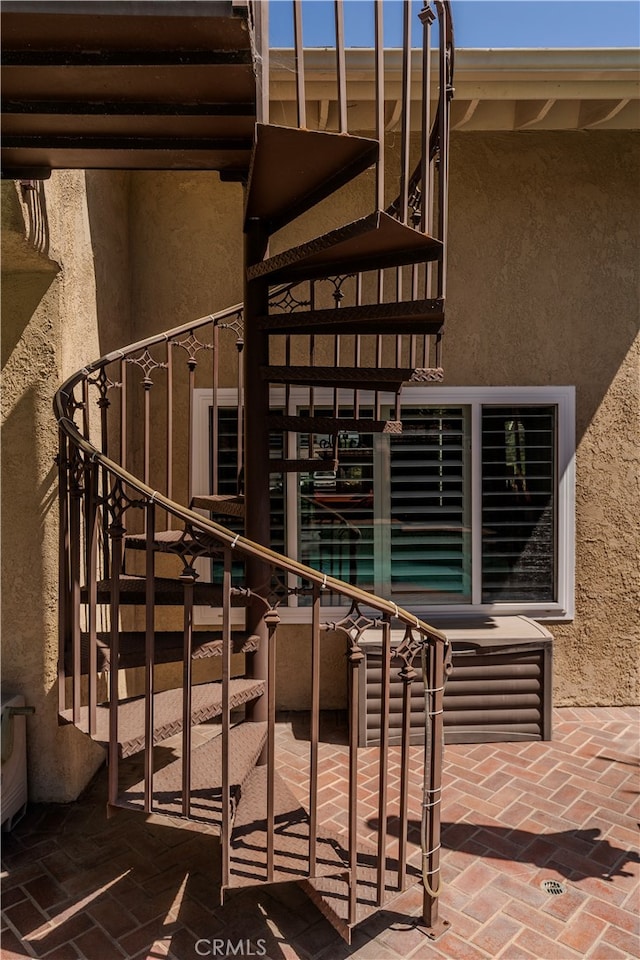 view of stairway