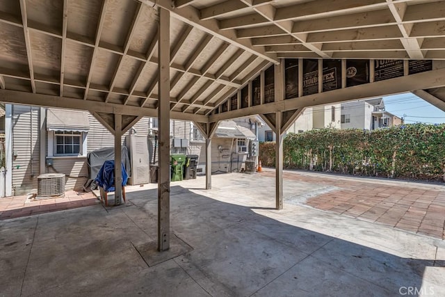 view of patio / terrace with central air condition unit