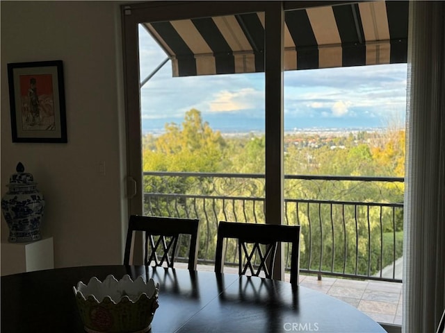 view of balcony