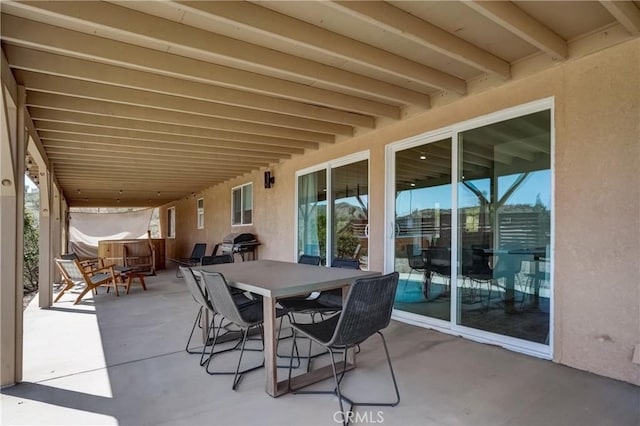 view of patio / terrace featuring grilling area