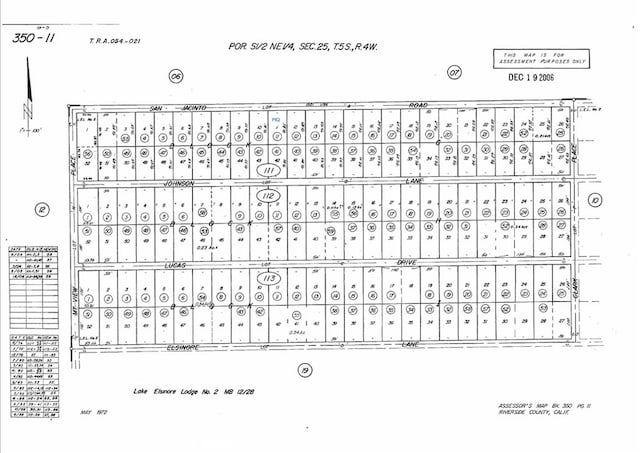 11 San Jacinto Rd, Menifee CA, 92587 land for sale