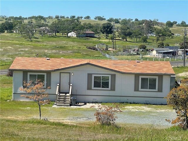 view of front of home