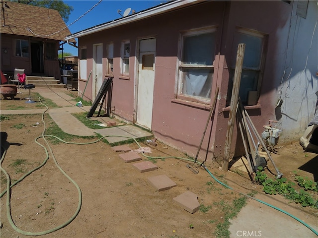 view of home's exterior with a patio