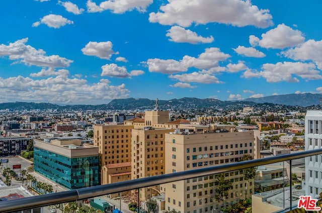 view of city with a mountain view