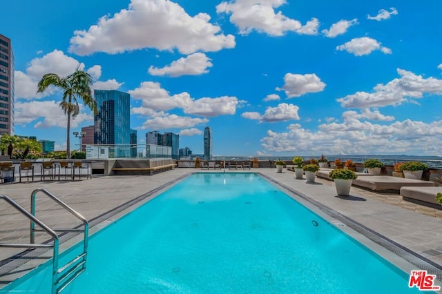 view of pool with a patio