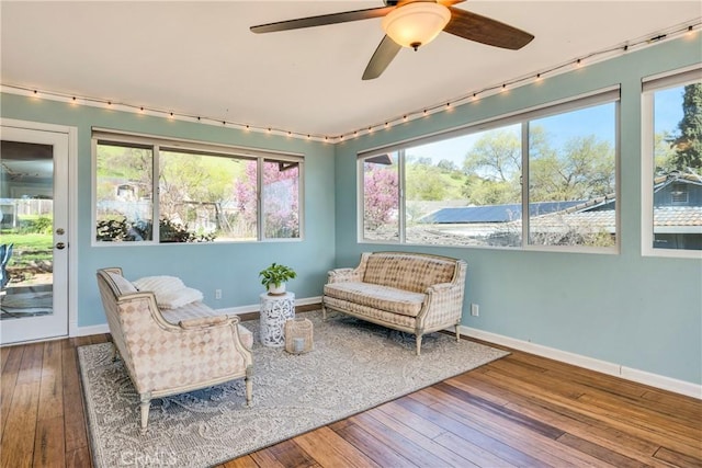 view of sunroom