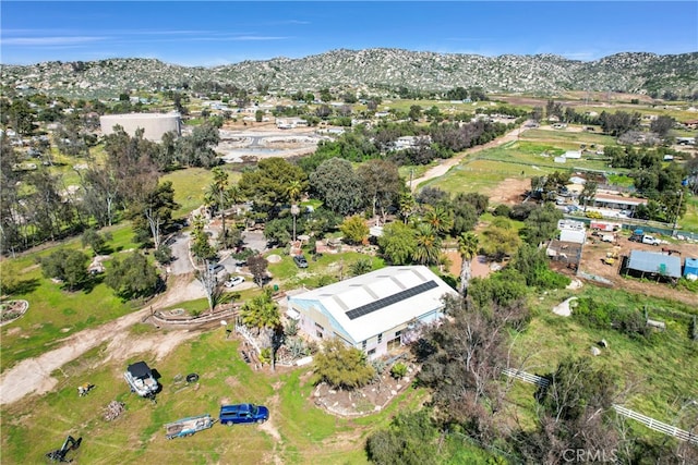 bird's eye view featuring a mountain view