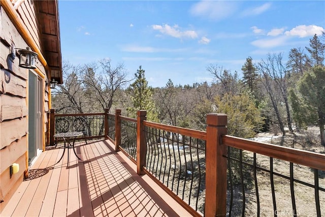 view of wooden terrace